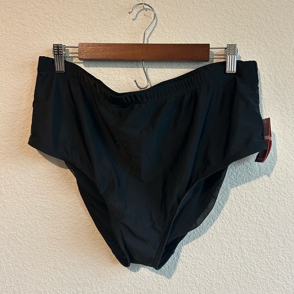 AVENUE Swim Black Stretch Bottoms Bikini Size 18w NWT - Picture 1 of 7